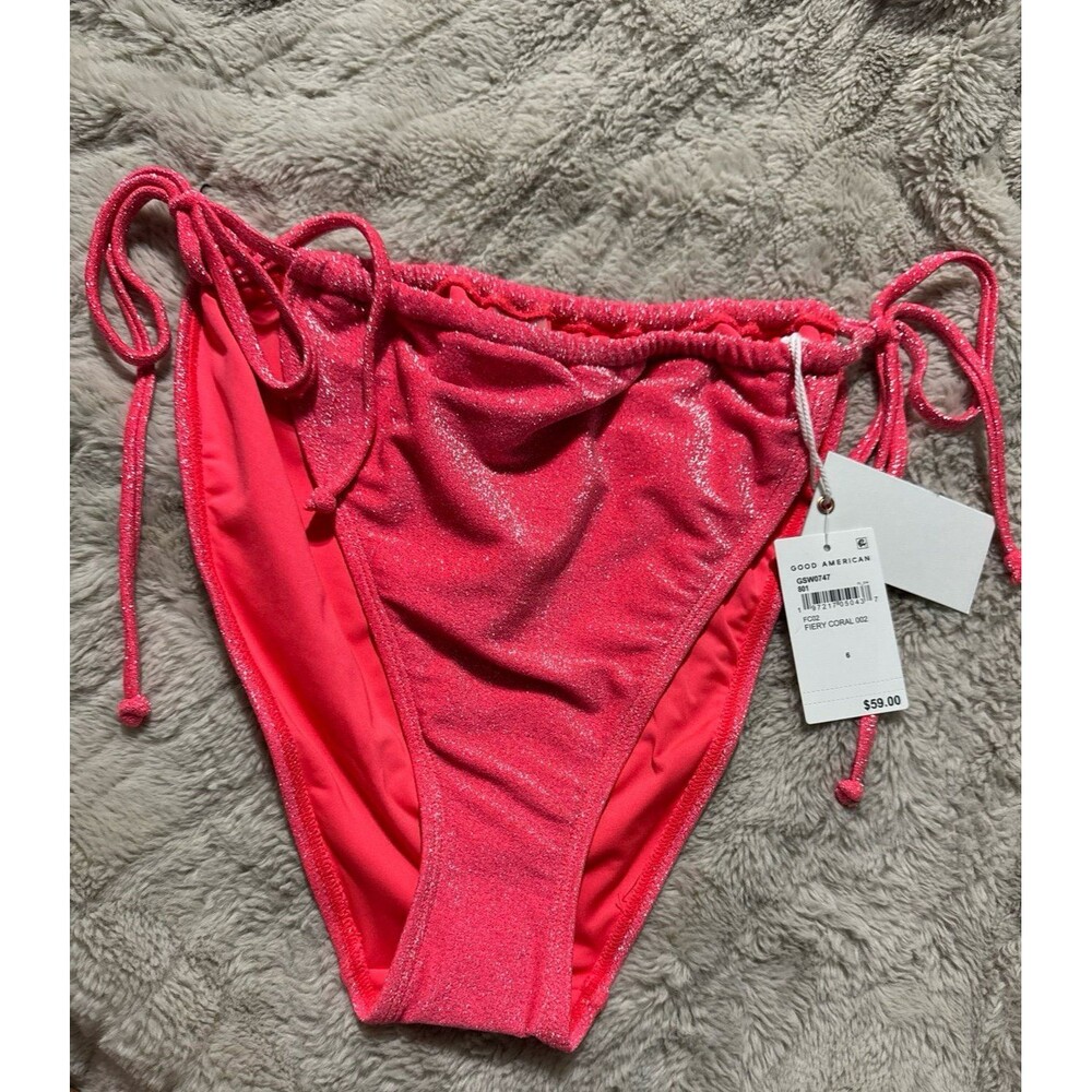 Good American Tiny Ties String Bikini Bottom